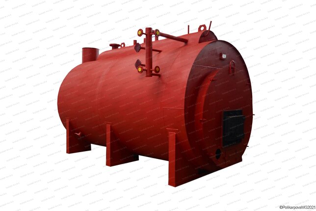 Паровой угольный котел 1.2 тонн в час с температурой 170 С